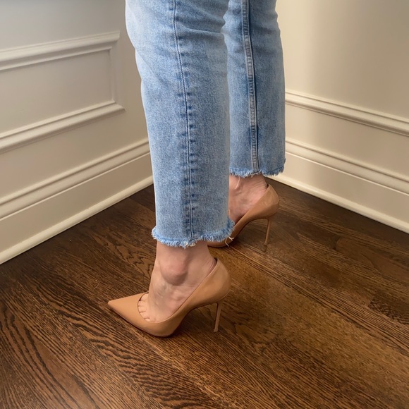 CHRISTIAN LOUBOUTIN Patent Leather Pointed-Toe Pumps Size: 8 | IT 38 - Picture 9 of 11